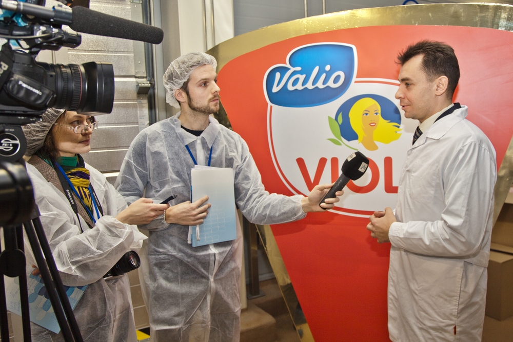 Новая линия Valio на заводе в Одинцовском районе