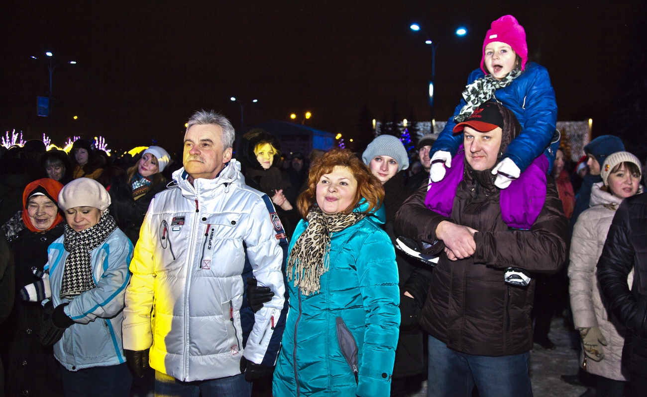 Новогодние гуляния в центре Одинцово